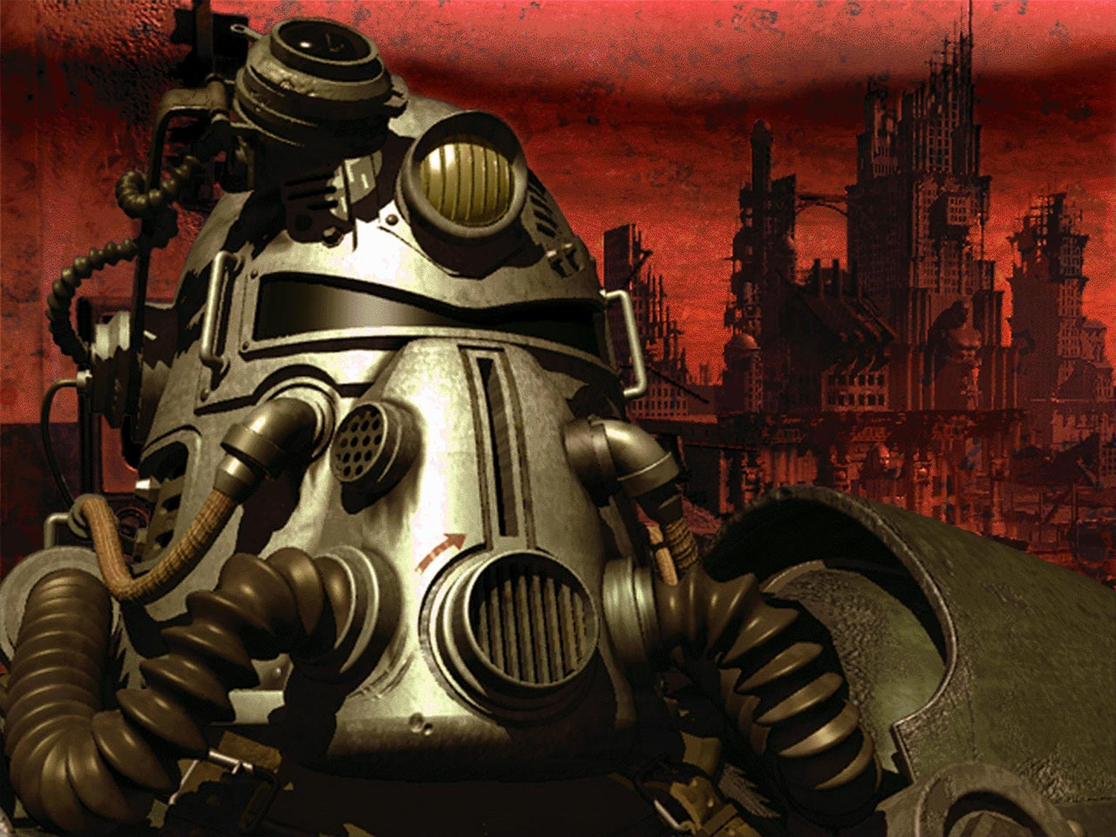 Фол аут. Fallout 1. Fallout 1997. T-51 Fallout 1. T-51b Power Armor.