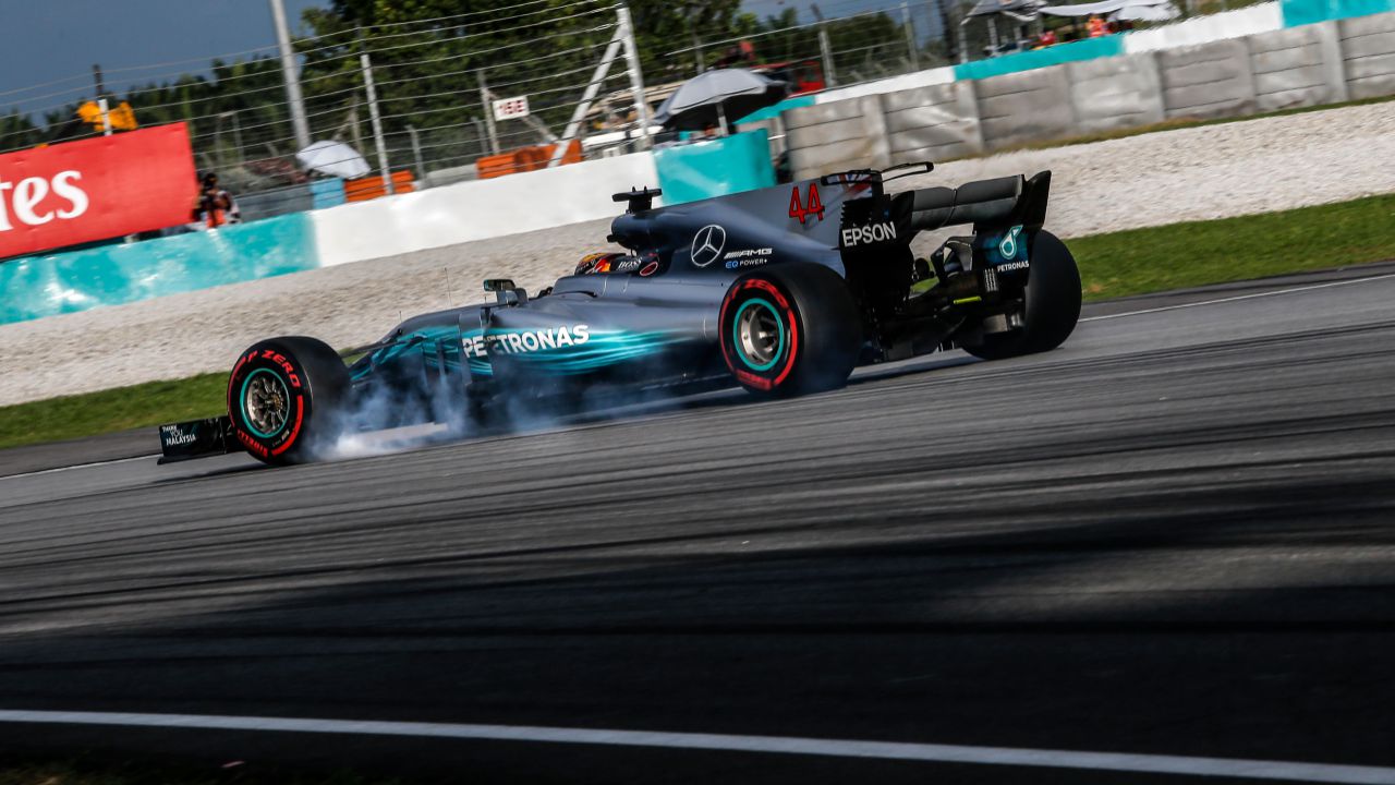Lewis Hamilton en el GP de Malasia Lewis Hamilton en el GP de Malasia