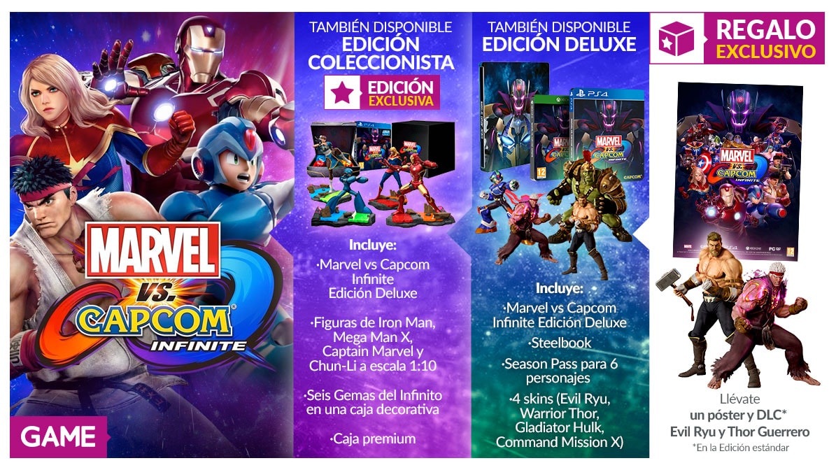 Marvel Vs Capcom Infinite ediciones GAME Marvel Vs Capcom Infinite ediciones GAME