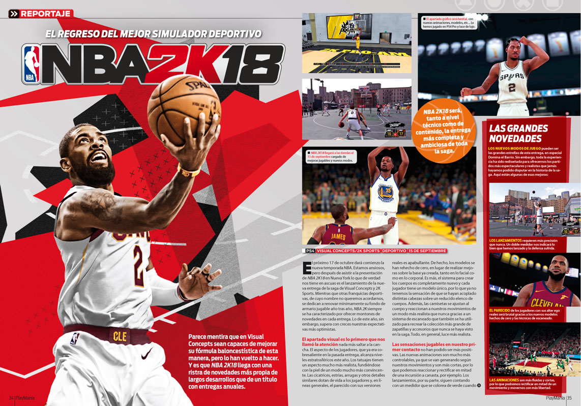 NBA 2K18 en Playmania 227 NBA 2K18 en Playmania 227