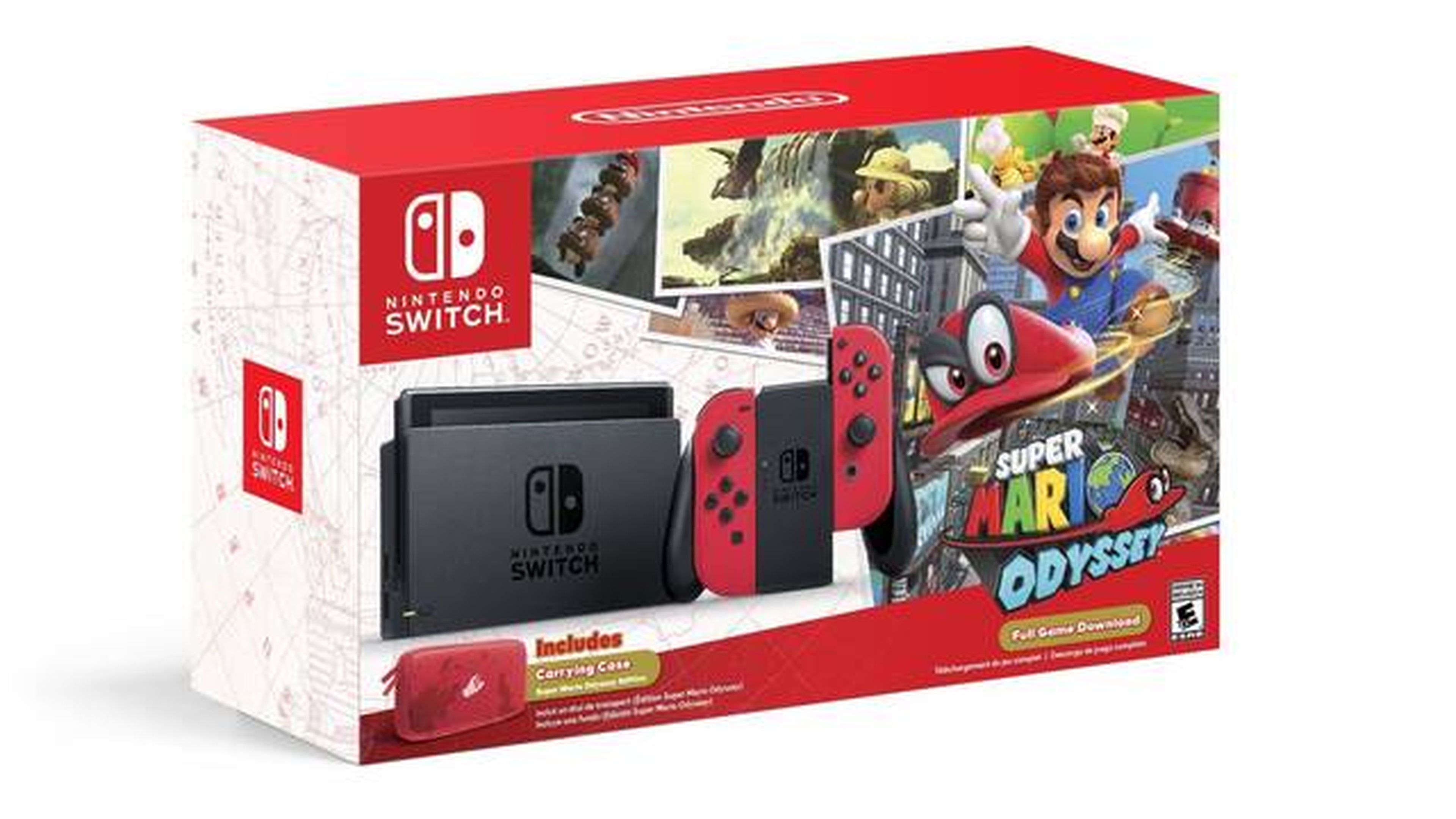Pack especial de Nintendo Switch con Super Mario Odyssey