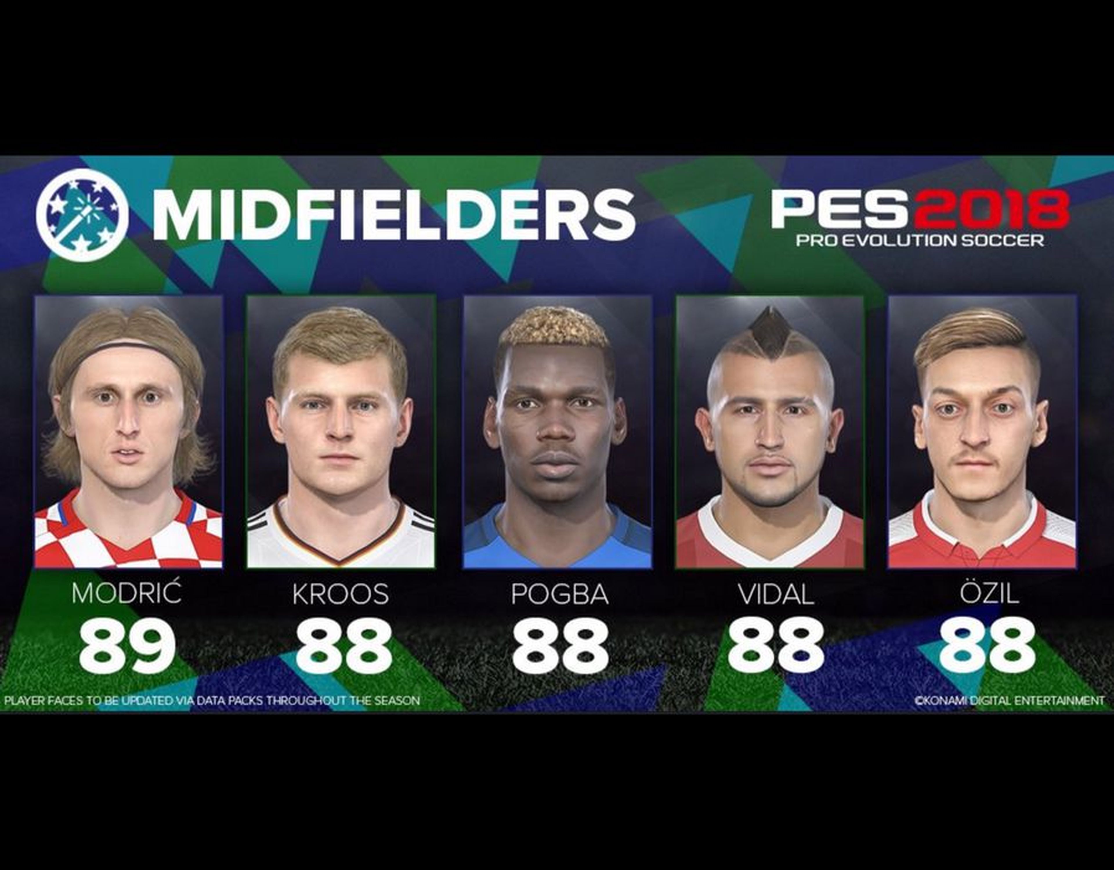 PES 2018 futbolistas