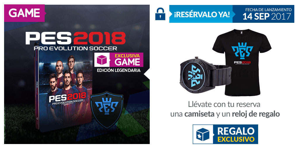 PES 2018 con regalos de reserva en GAME PES 2018 con regalos de reserva en GAME