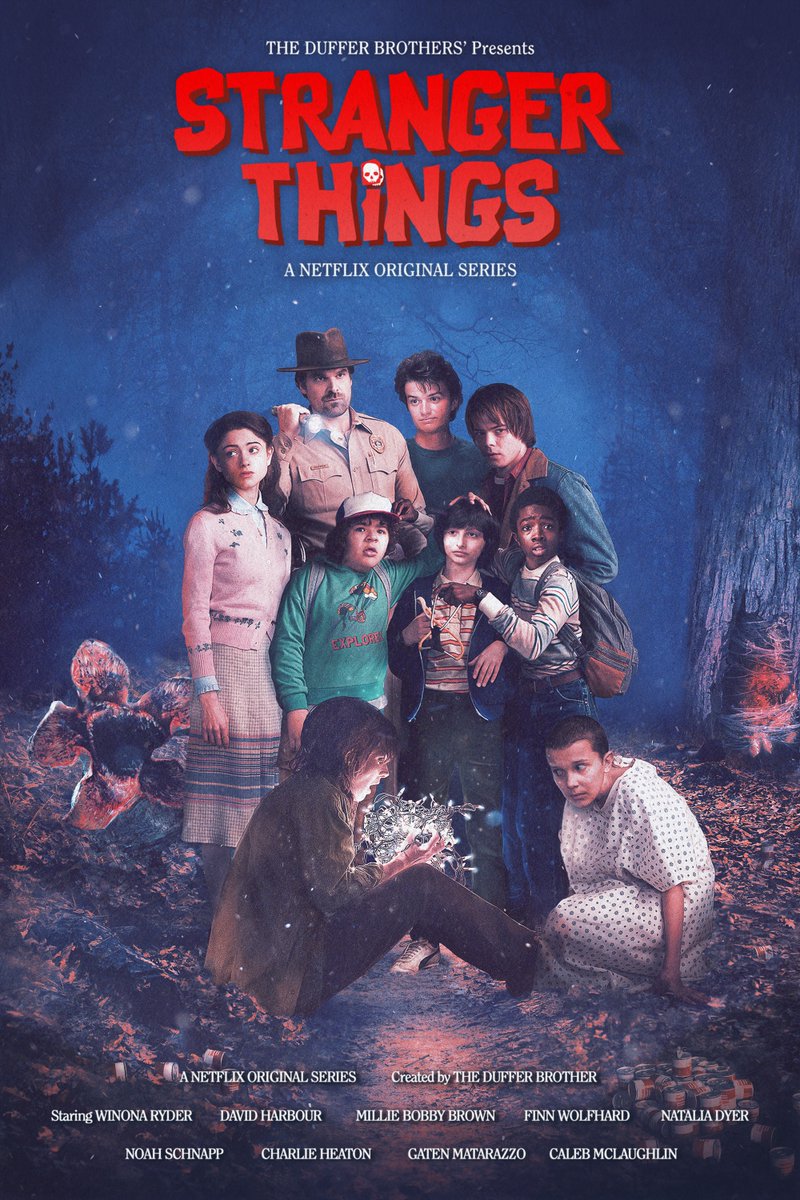 Póster Stranger Things - Los Goonies Póster Stranger Things - Los Goonies
