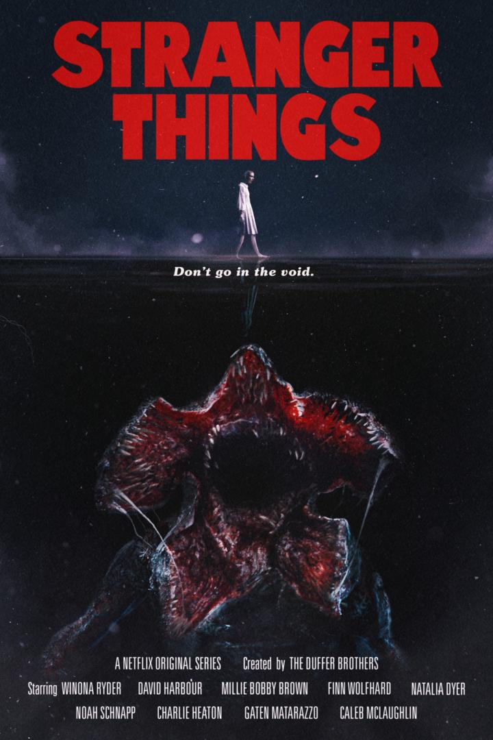 Póster Stranger Things Tiburón Póster Stranger Things Tiburón