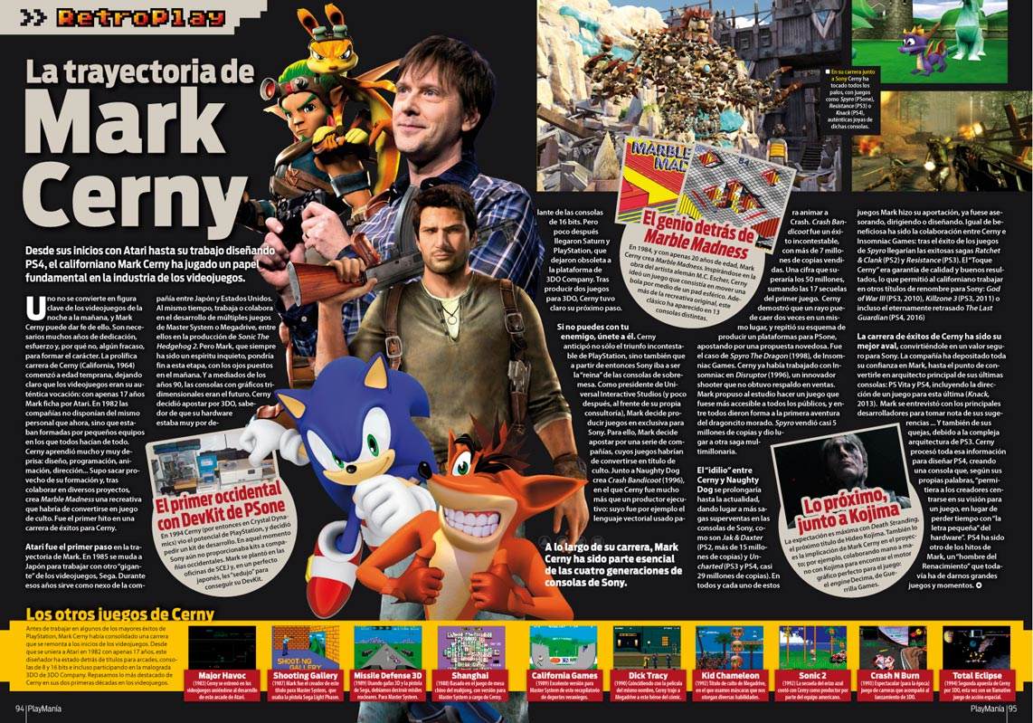 Trayectoria de Mark Cerny en Playmania 227 Trayectoria de Mark Cerny en Playmania 227