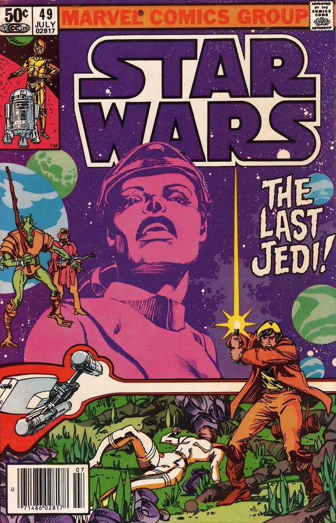 Los últimos Jedi cómic de Marvel Los últimos Jedi cómic de Marvel