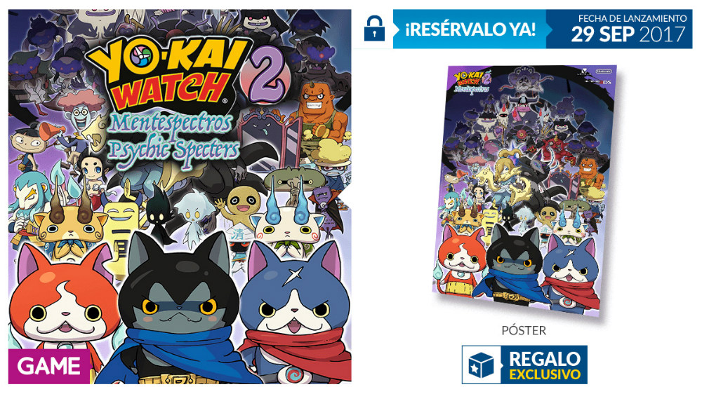 Yo-Kai Watch 2 Mentespectros - Regalo de reserva en GAME Yo-Kai Watch 2 Mentespectros - Regalo de reserva en GAME
