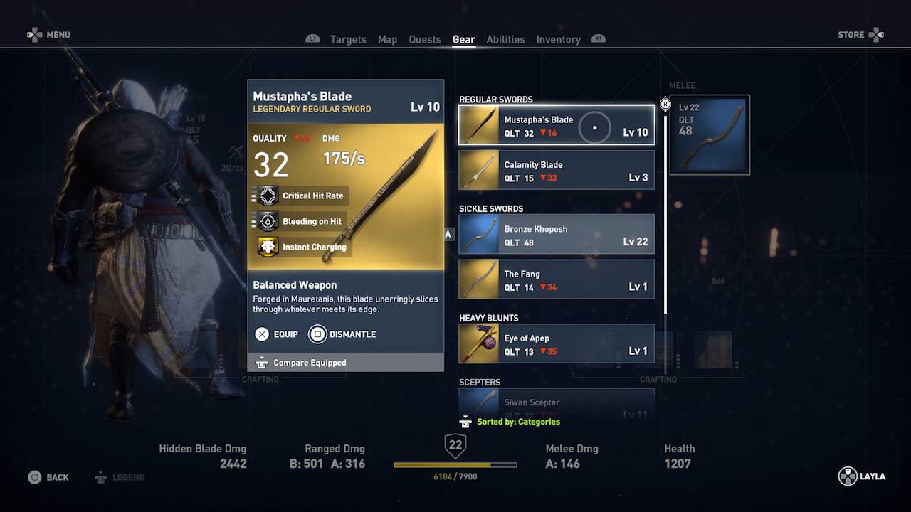Assassins Creed Origins Guía de Armas Assassins Creed Origins Guía de Armas