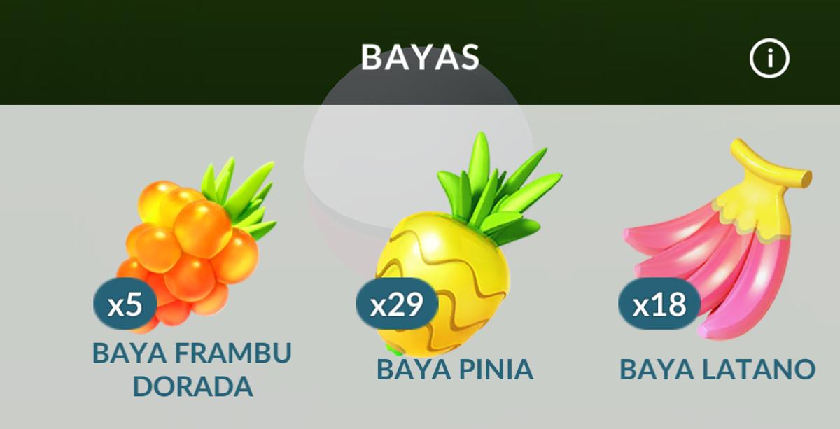 Bayas Pokémon GO Bayas Pokémon GO