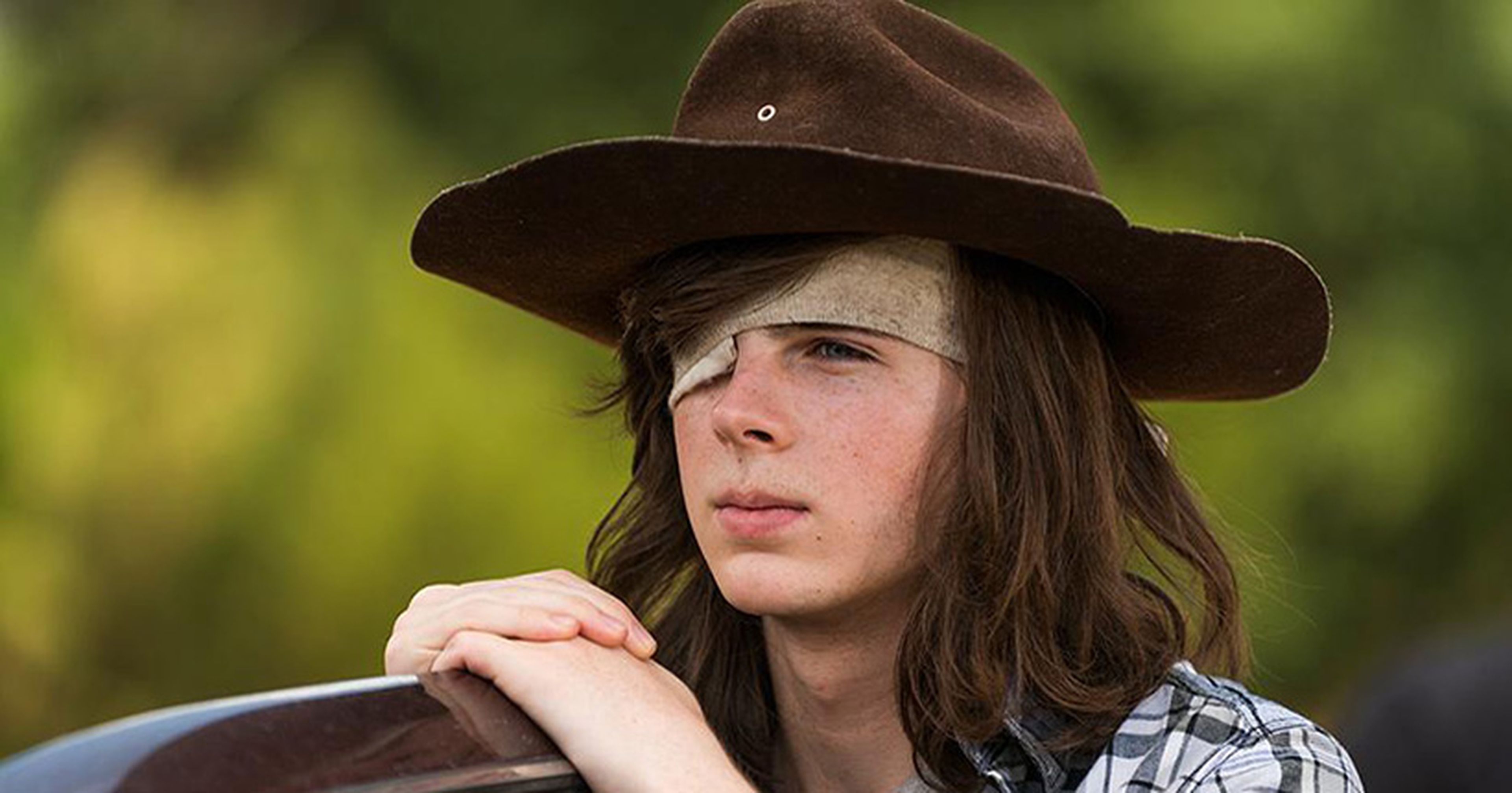 Carl en The Walking Dead