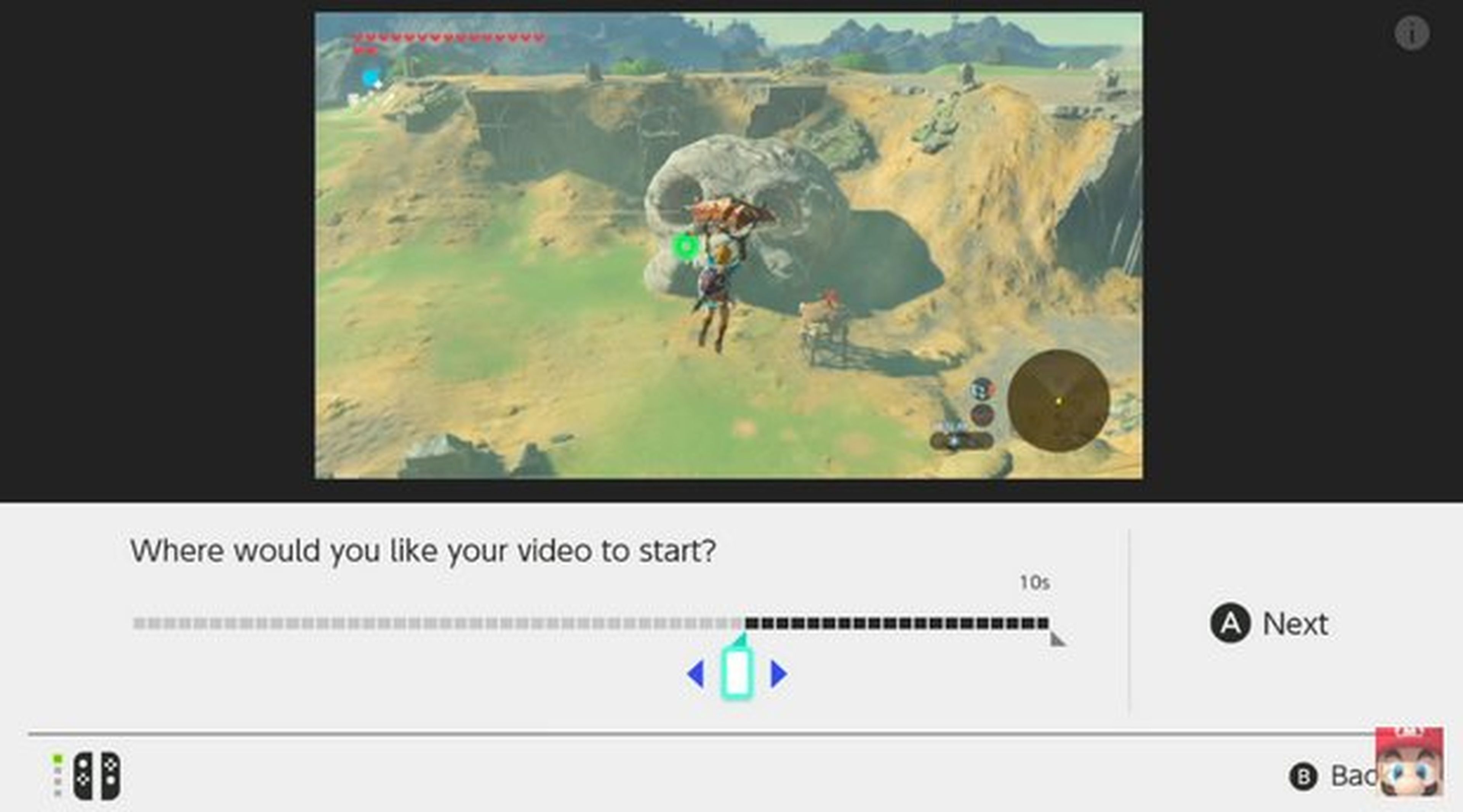 Cómo capturar pantallas y vídeos en Nintendo Switch