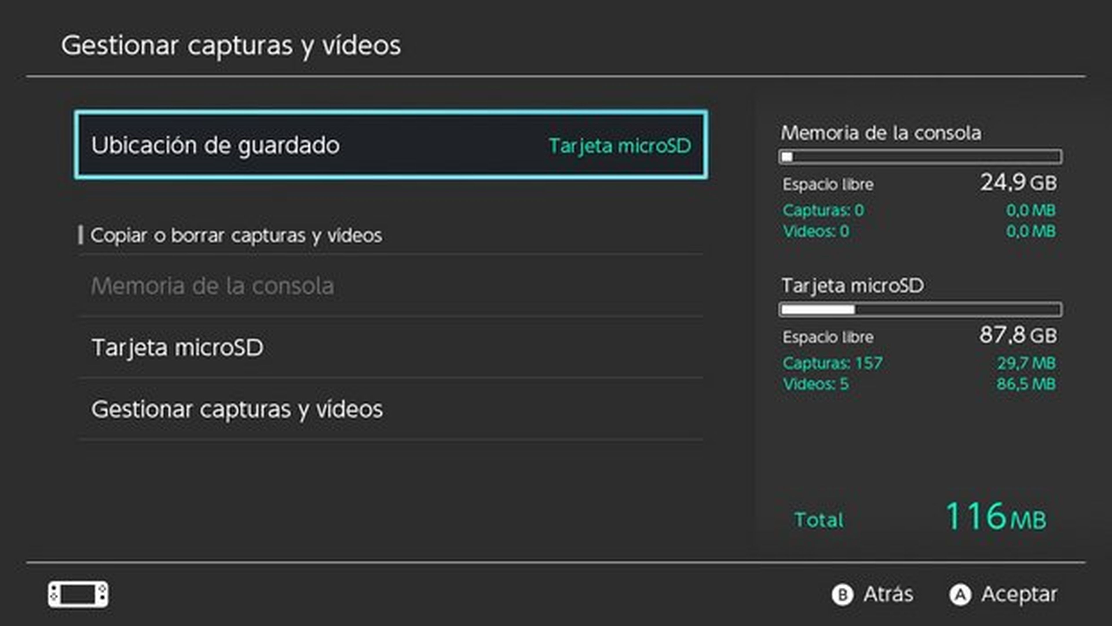 Cómo capturar pantallas y vídeos en Nintendo Switch