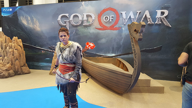Cosplay de Atreus en la Barcelona Games World God of War