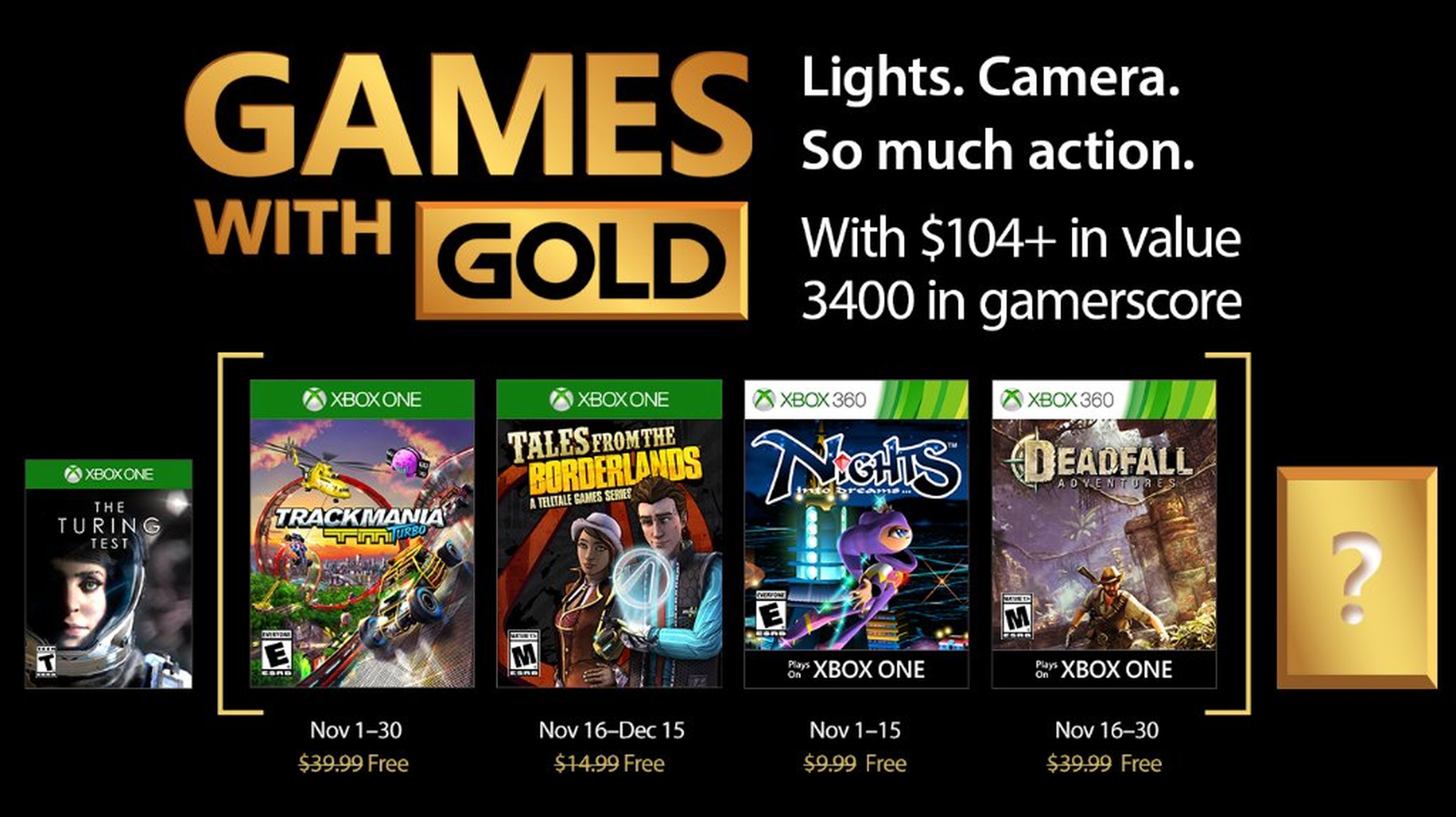 Games With Gold noviembre