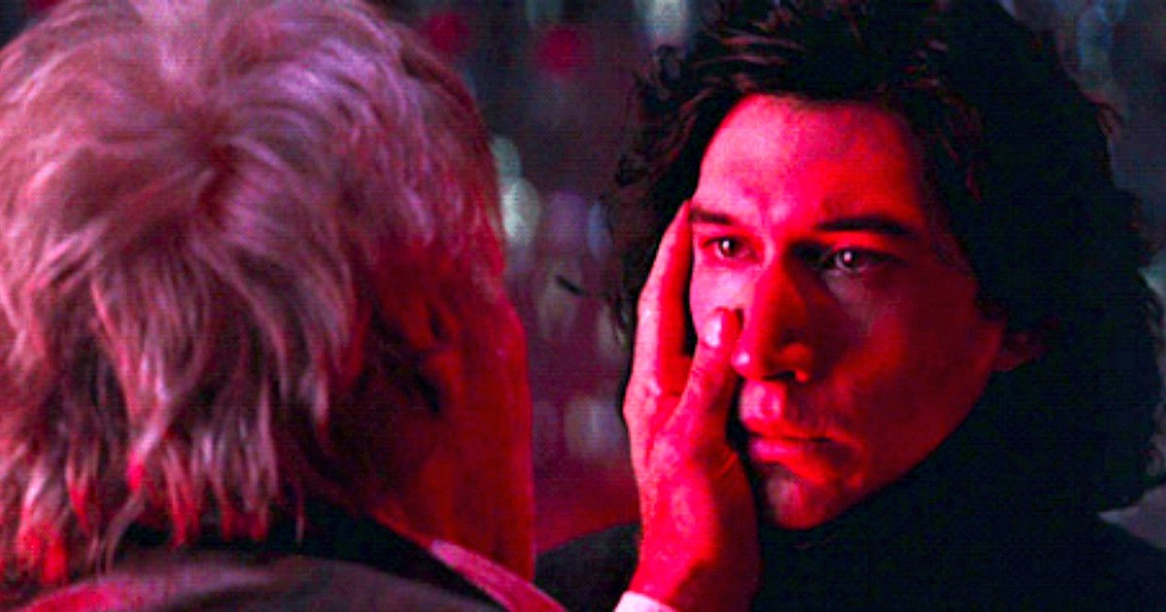 Kylo Ren y Han Solo en Star Wars: El despertar de la Fuerza