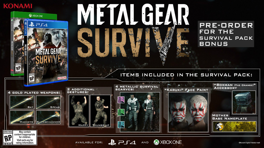 Metal Gear Survive - DLC reserva Metal Gear Survive - DLC reserva
