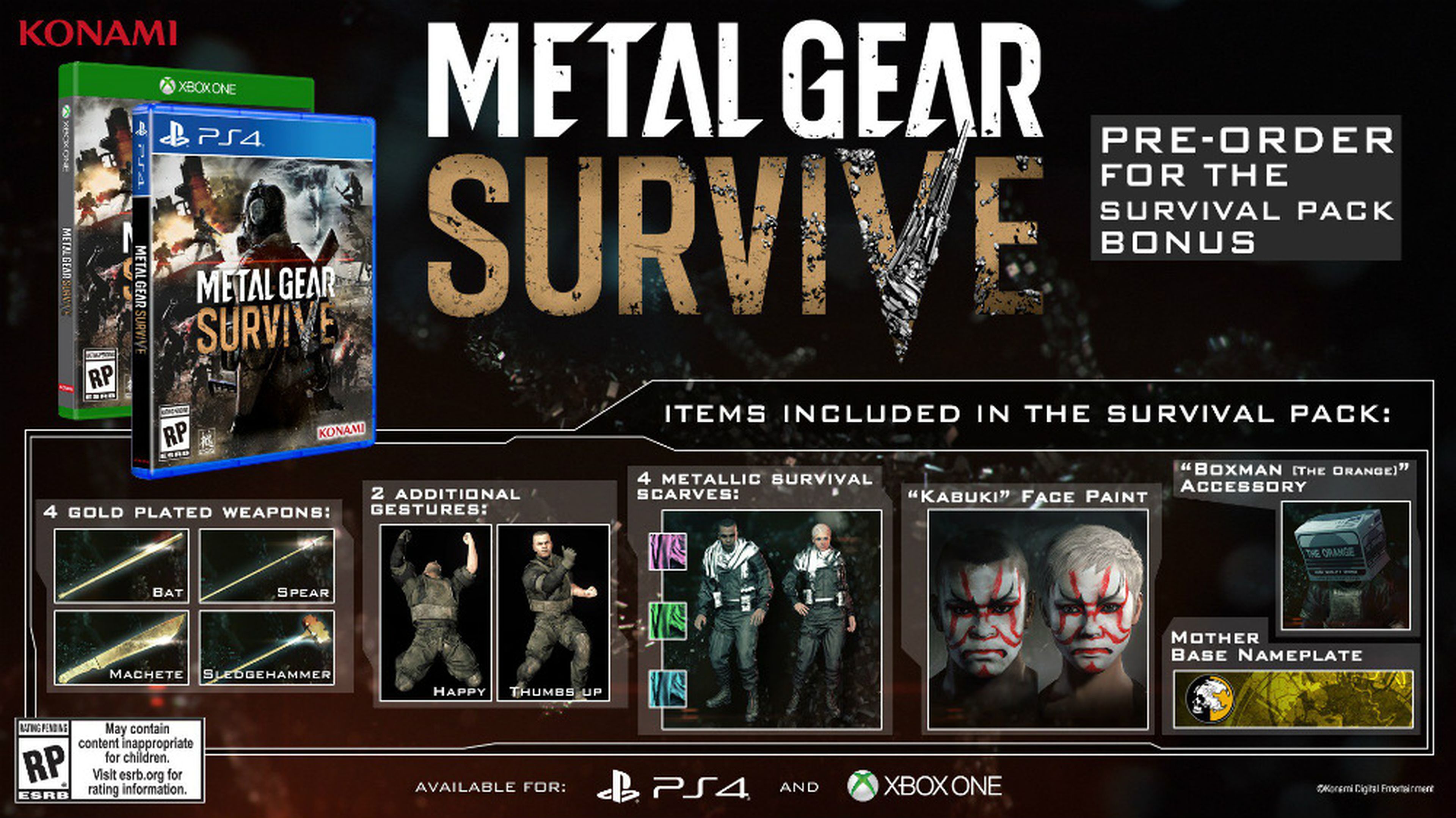 Metal Gear Survive - DLC reserva