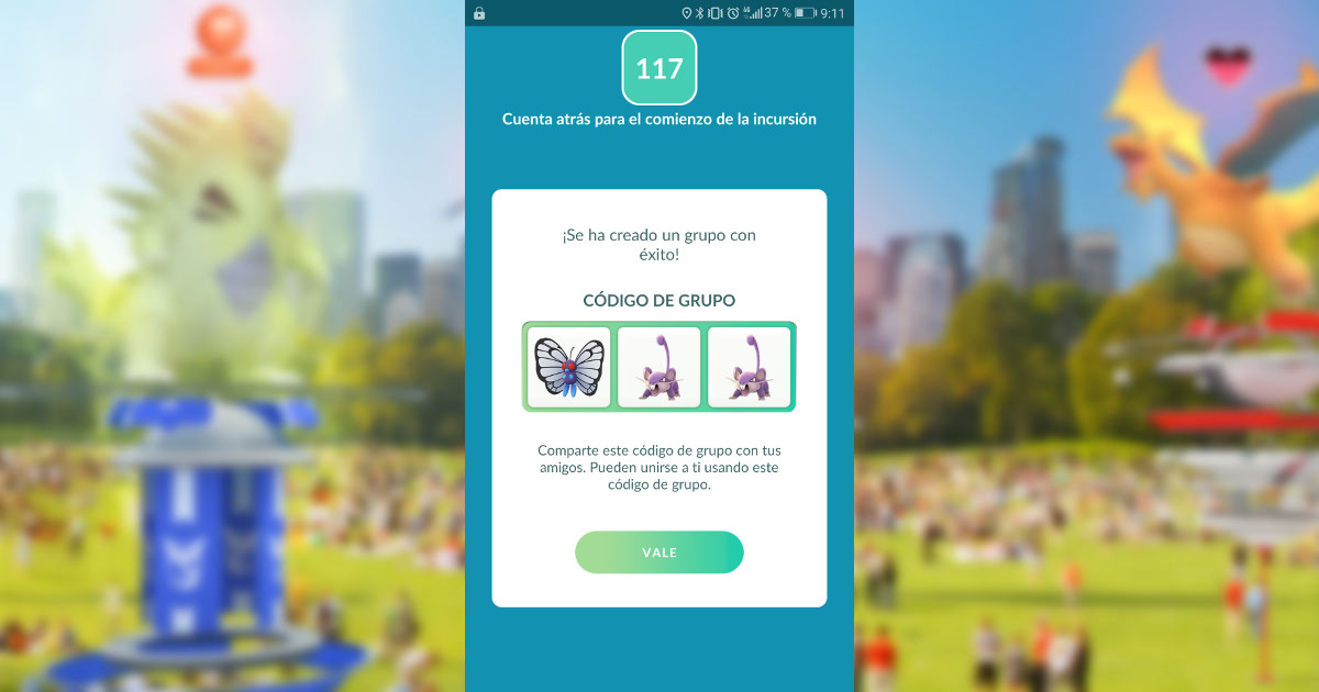 Pokémon GO Crear grupo privado Pokémon GO Crear grupo privado