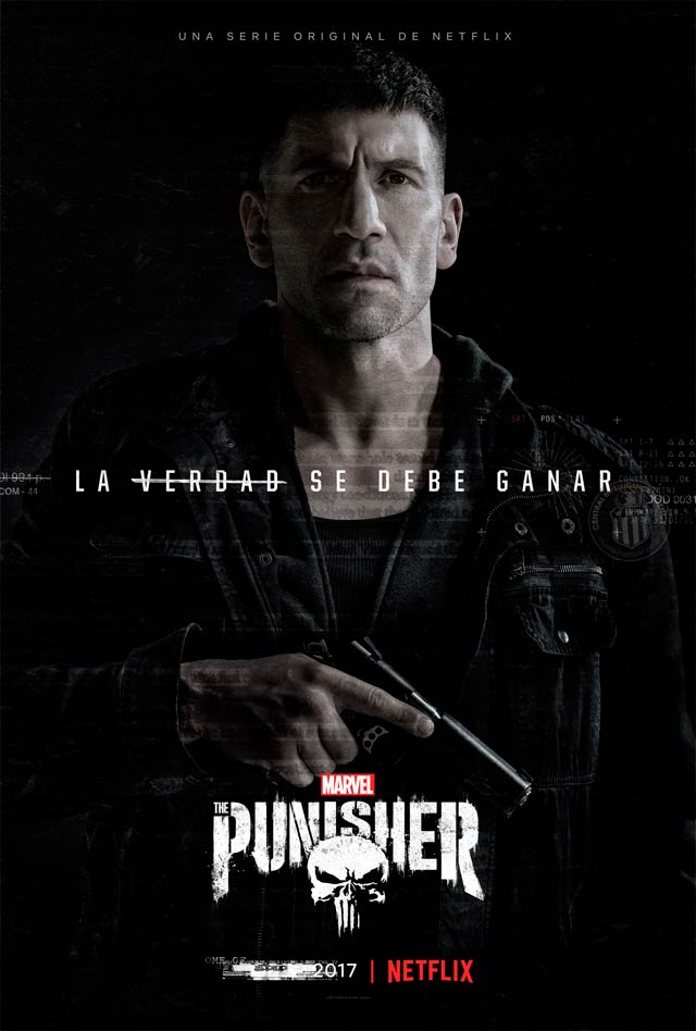 The Punisher: póster oficial en español de la serie de Netflix Marvel, Jon Bernthal, Frank Castle