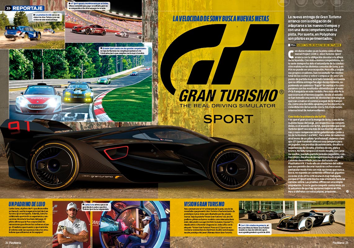 Todo sobre Gran Turismo Sport en Playmanía 228 Todo sobre Gran Turismo Sport en Playmanía 228
