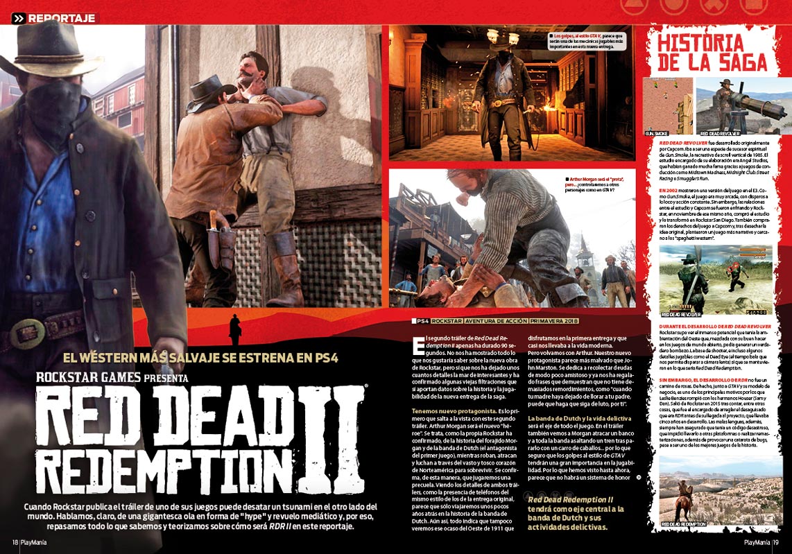 Todo sobre Red Dead Redemption II en Playmanía 228 Todo sobre Red Dead Redemption II en Playmanía 228