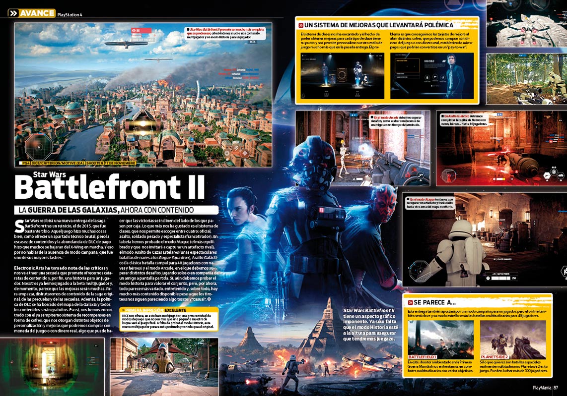 Todo sobre Star Wars Battlefront II en Playmanía 228 Todo sobre Star Wars Battlefront II en Playmanía 228