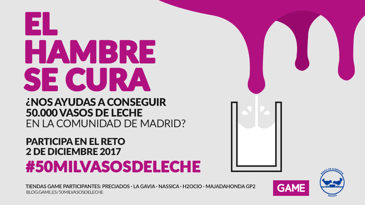 50 mil vasos de leche en GAME 50 mil vasos de leche en GAME