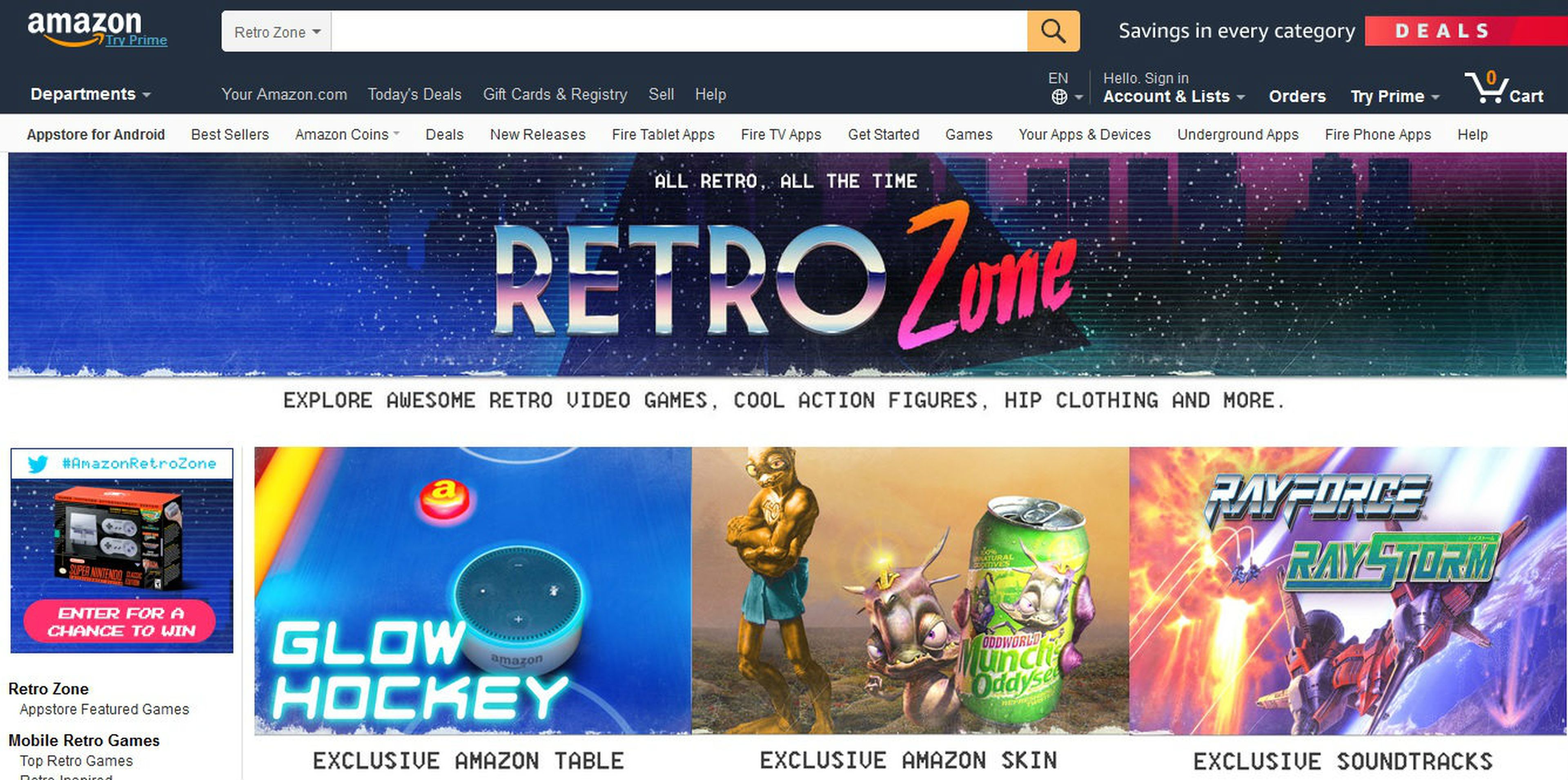 Amazon Retro Zone