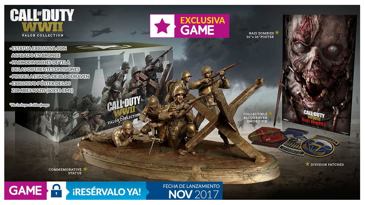 Call of Duty WWII edición Valor exclusiva Game Call of Duty WWII edición Valor exclusiva Game