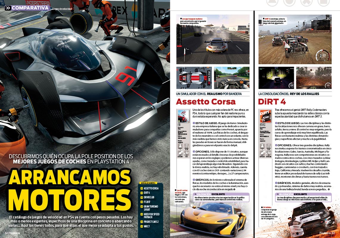 Comparativa de velocidad en PS4 en playmania 229 Comparativa de velocidad en PS4 en playmania 229