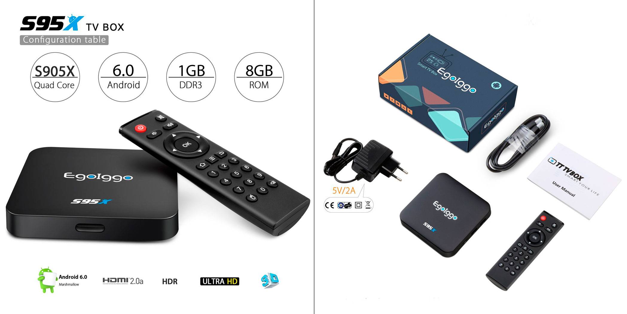 EgoIggo S95X Android 6.0 TV EgoIggo S95X Android 6.0 TV