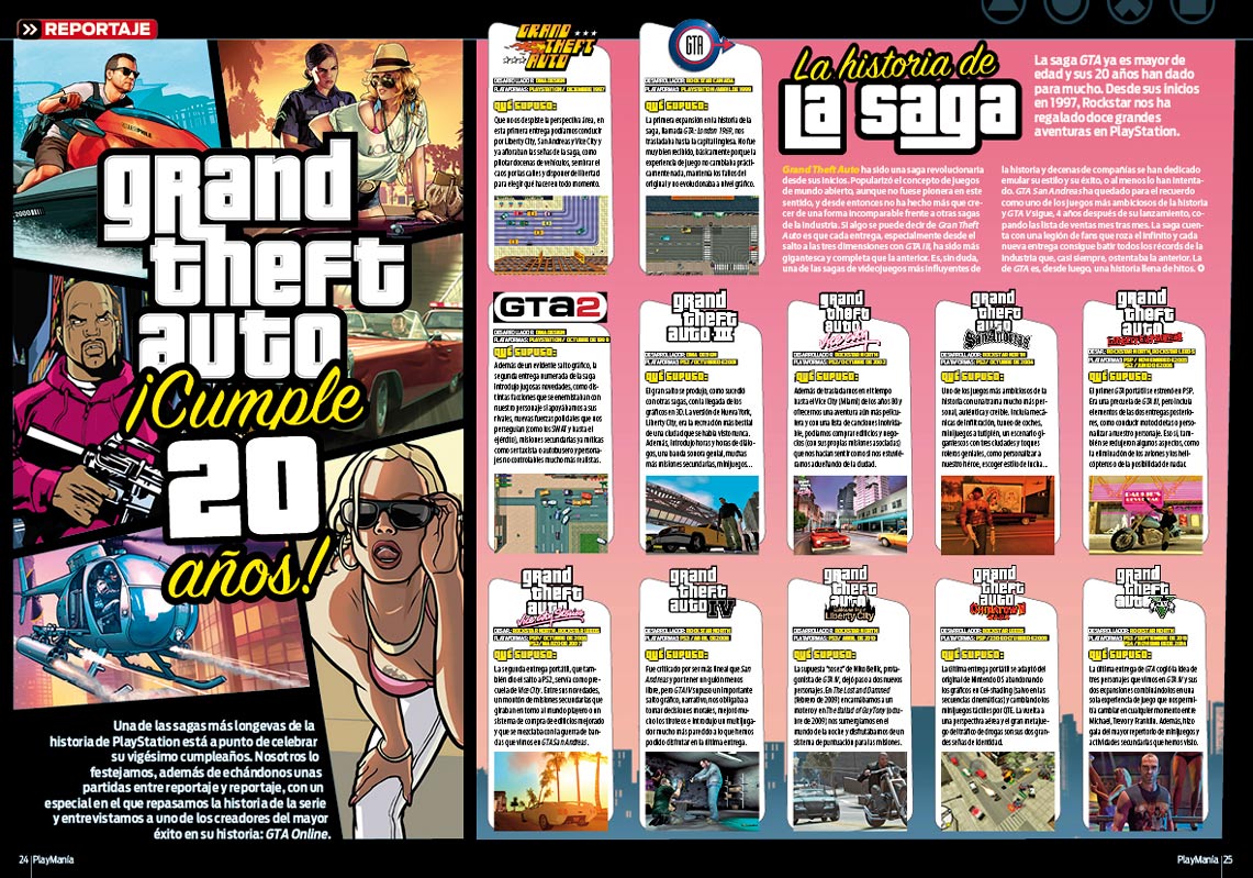 GTA cumple 20 años en playmania 229 GTA cumple 20 años en playmania 229
