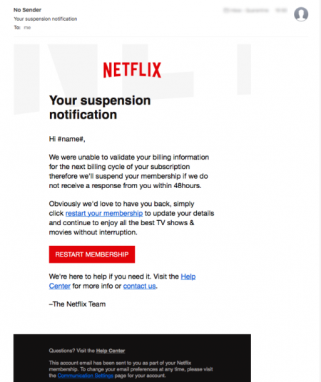 Netflix estafa mail Netflix estafa mail