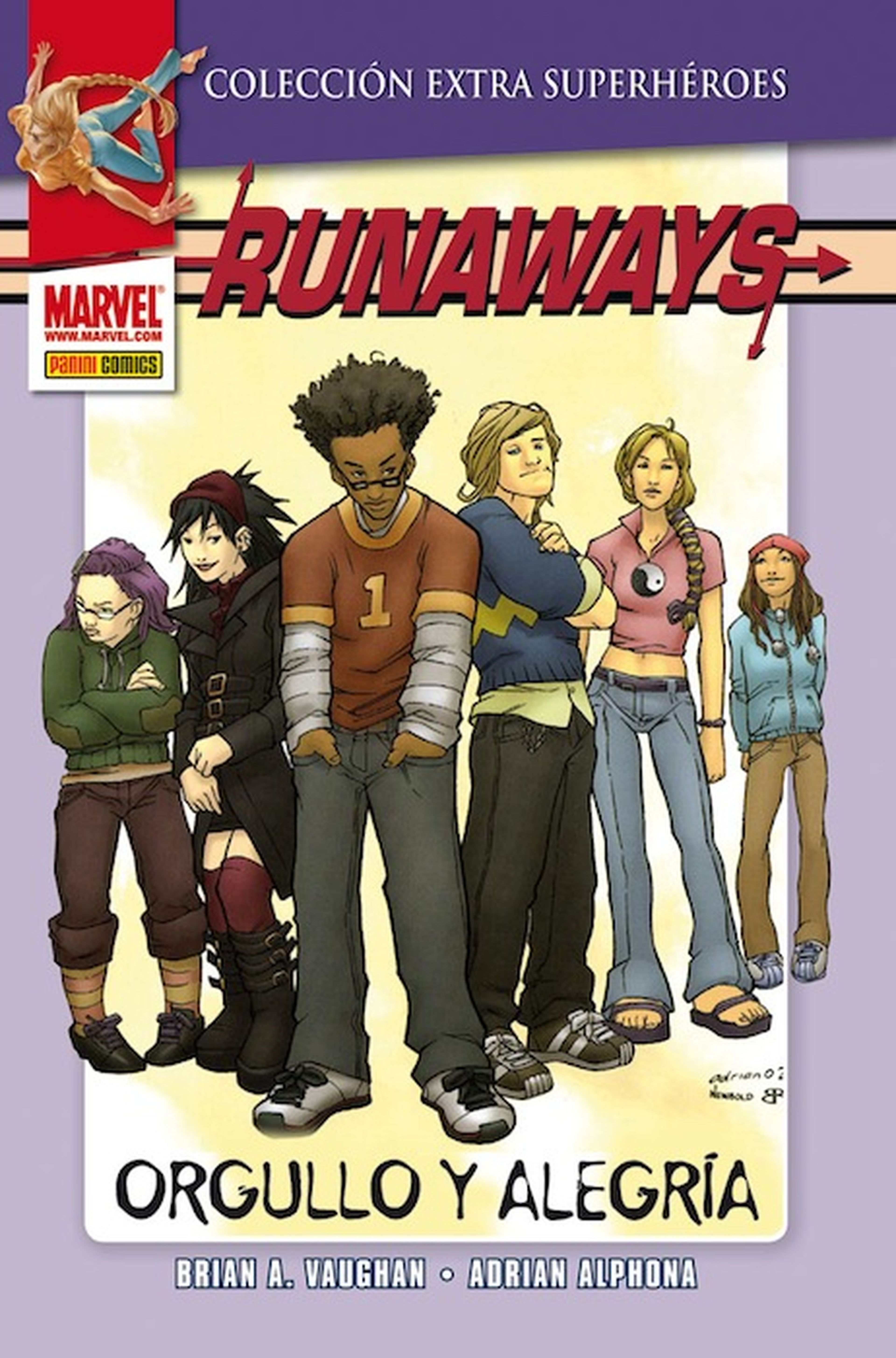 Runaways en el tomo Extra Superhéroes 8: Orgullo y alegría