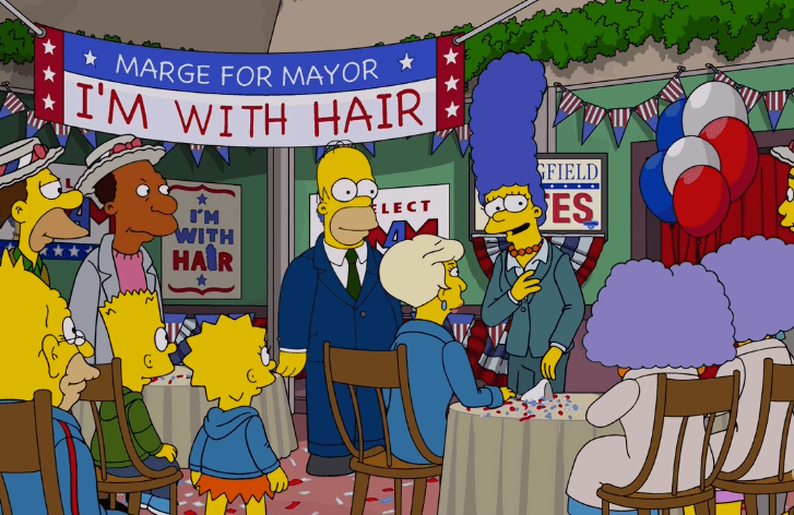 Los Simpson comparan a una asesora de Trump con Goebbels 26x06, temporada 24, Marge