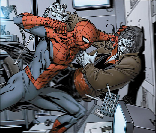 Spider-Man contra Morbius Spider-Man contra Morbius