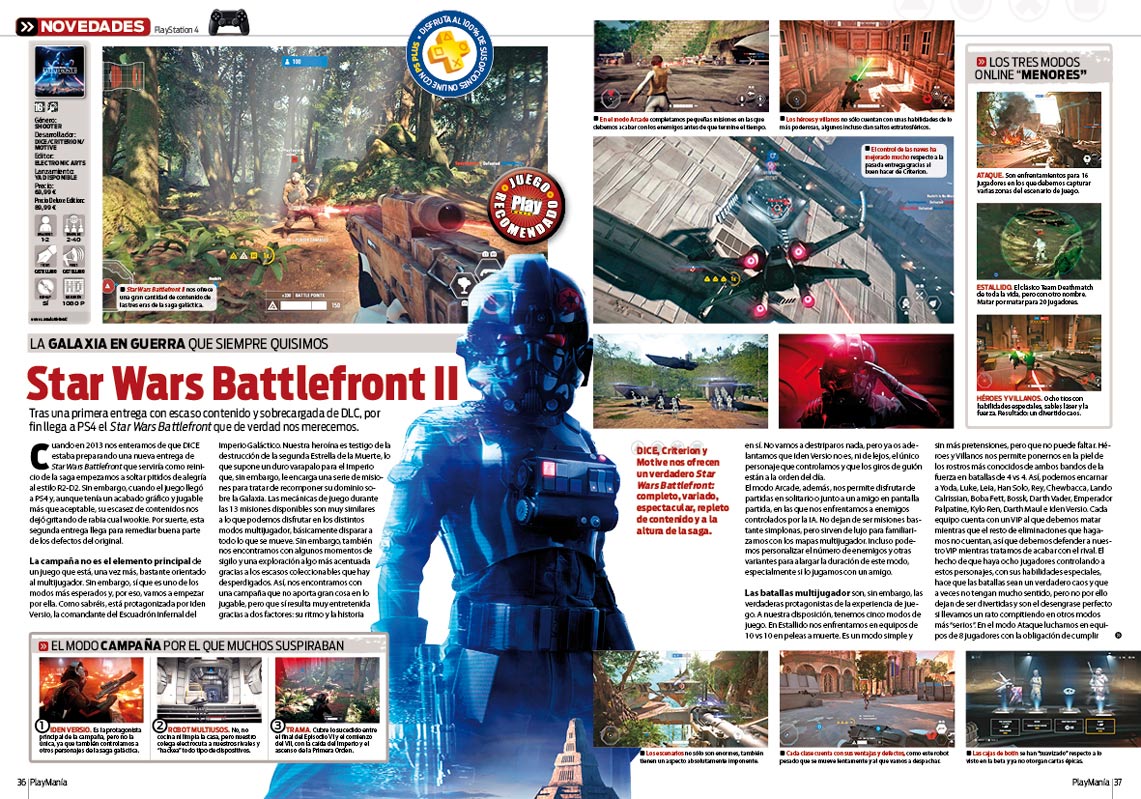 Todo sobre Star Wars Battlefront II en playmania 229 Todo sobre Star Wars Battlefront II en playmania 229
