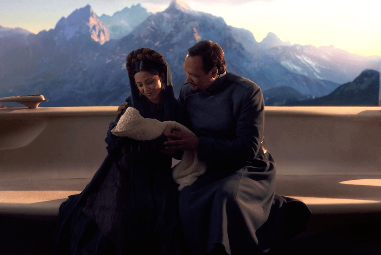 Bail Organa y Leia Bail Organa y Leia
