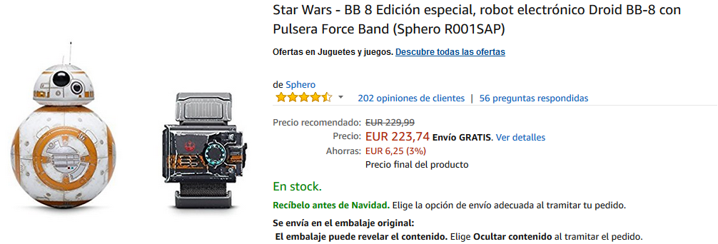 BB8-Edición Especial Sphero BB8-Edición Especial Sphero