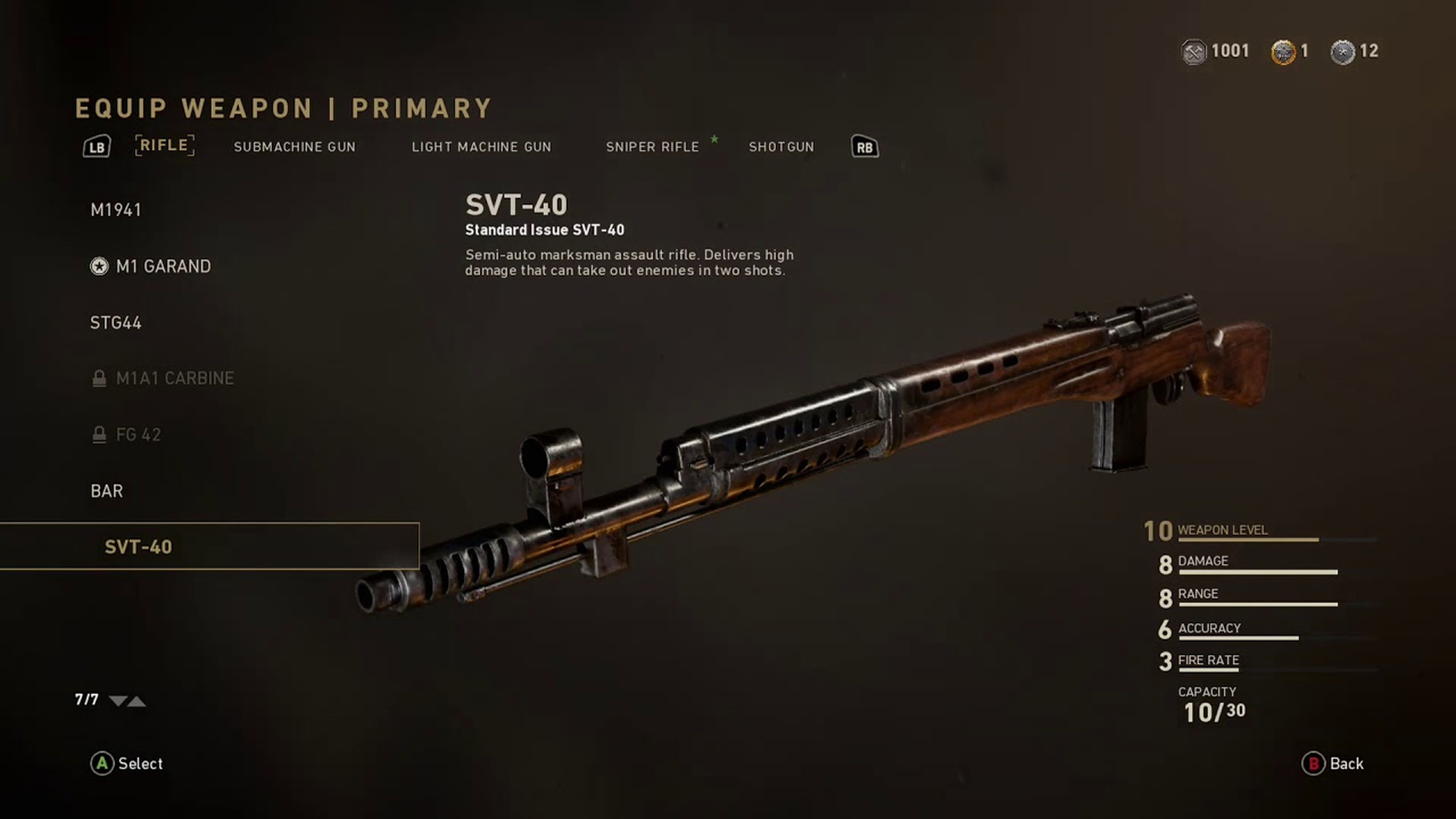 Call of Duty WWII - SVT-40