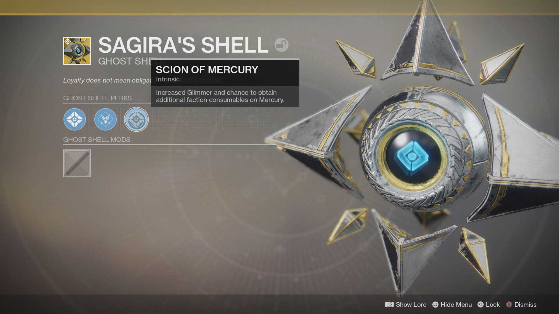 Destiny 2 Carcasa Saguira Destiny 2 Carcasa Saguira