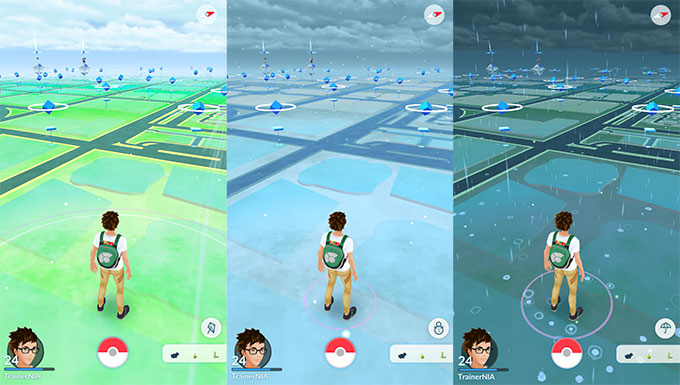 Pokémon GO clima