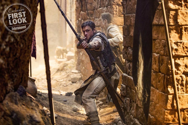Primeras imágenes de Taron Egerton como Robin Hood Robin Hood Origins, Eve Hewson, Jamie Fox