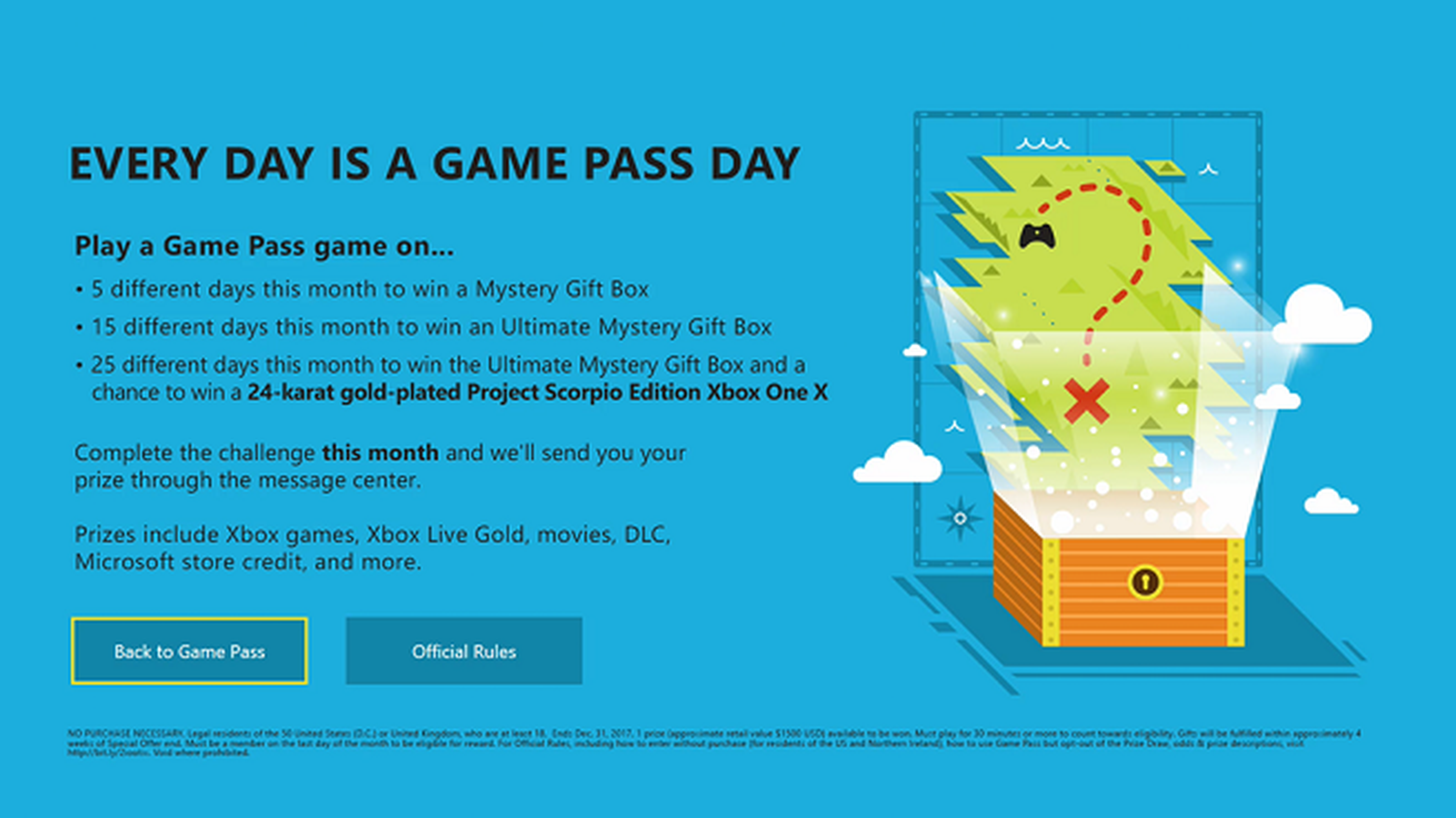 Promoción Xbox One X de oro