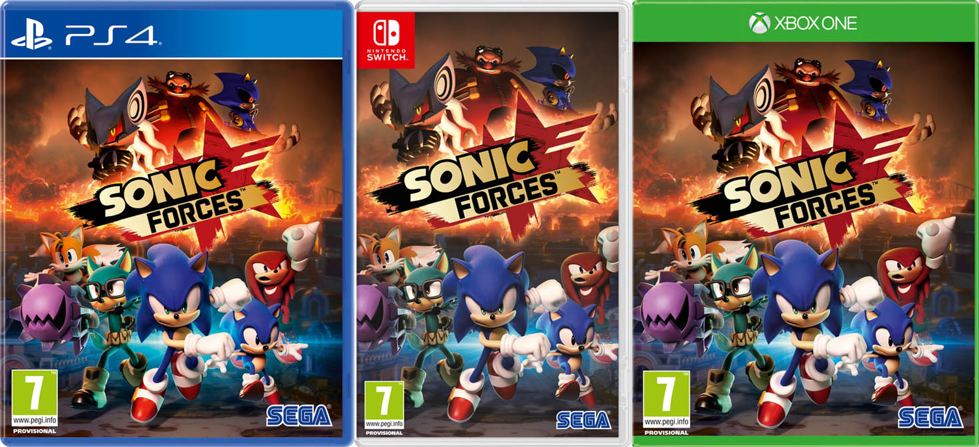 Sonic Forces Carátulas