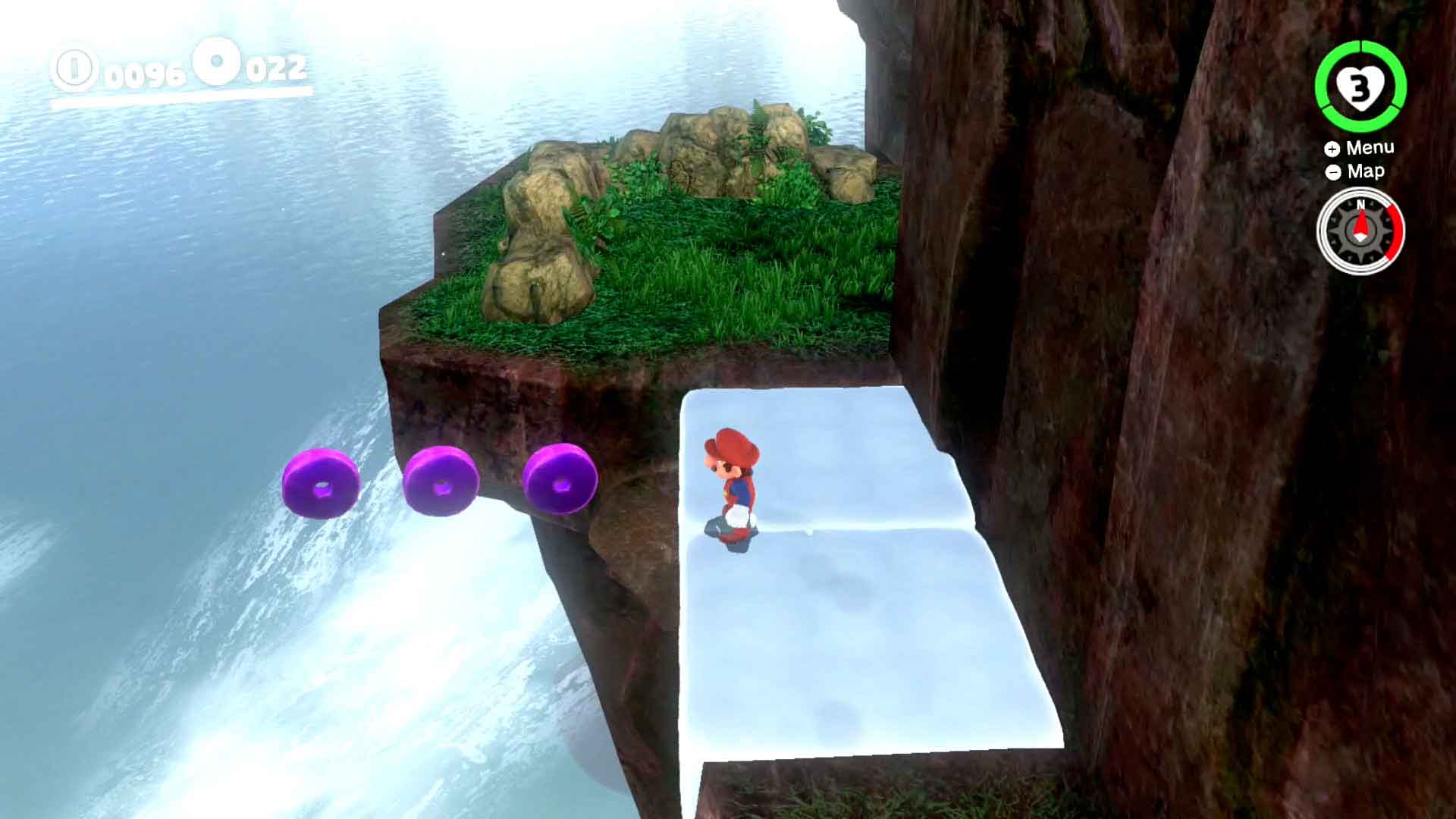 Super Mario Odyssey monedas moradas Cataratas Super Mario Odyssey monedas moradas Cataratas