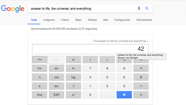 La respuesta al origen del universo, según Google La respuesta al origen del universo, según Google