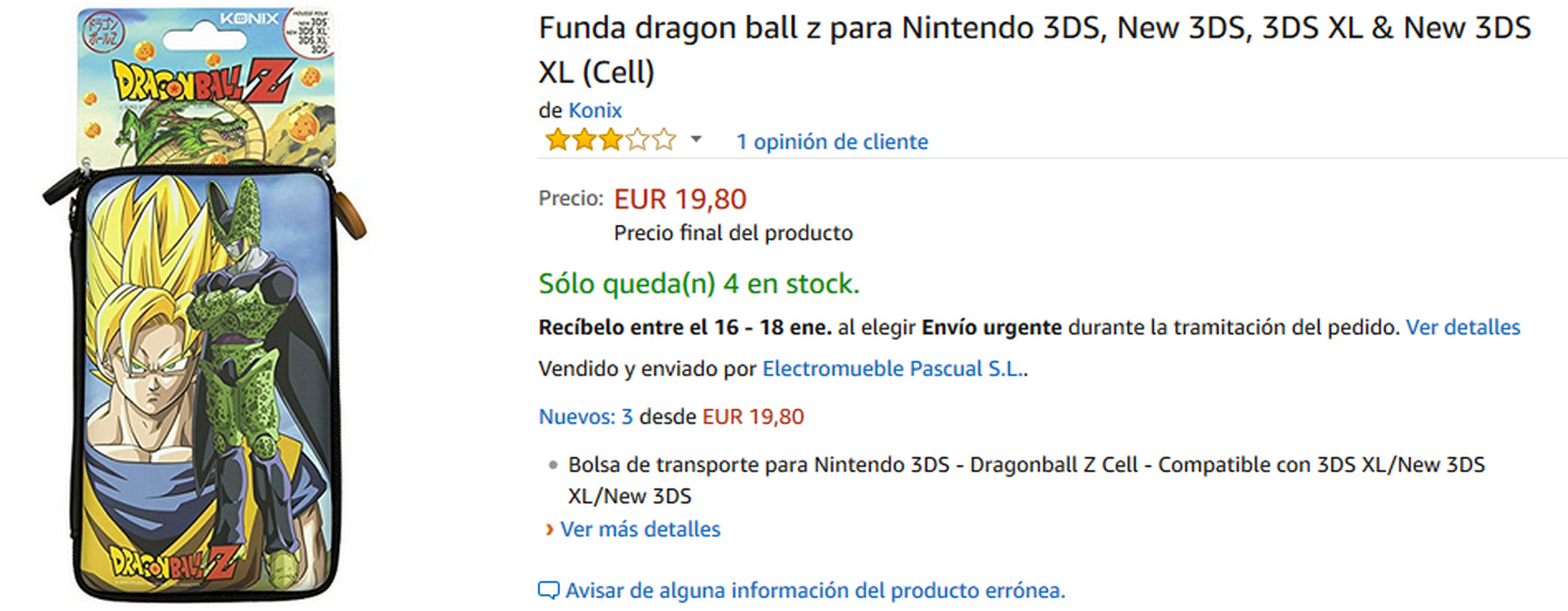 Accesorios de Dragon Ball para Nintendo 3DS