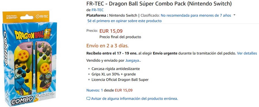Accesorios de Dragon Ball para Nintendo Switch Accesorios de Dragon Ball para Nintendo Switch